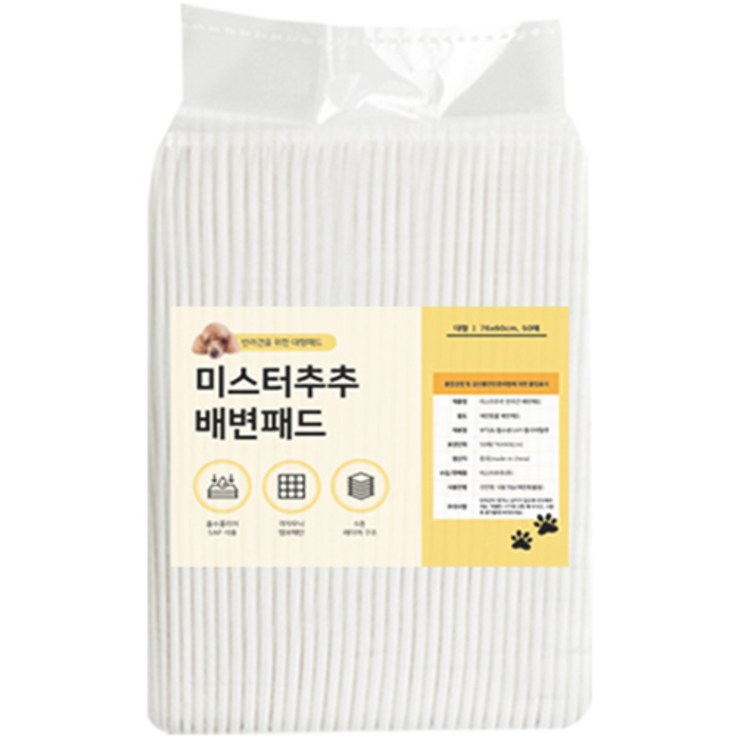 미스터추추 강아지 배변패드 76×60 45g