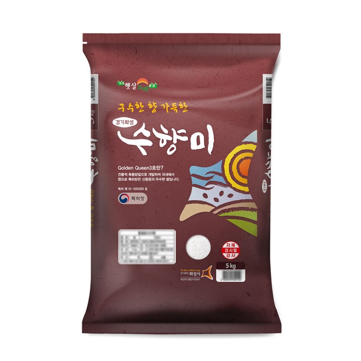 수향미 골든퀸 3호 백미, 5kg, 1개 수향미 골든퀸 3호 백미, 5kg, 1개