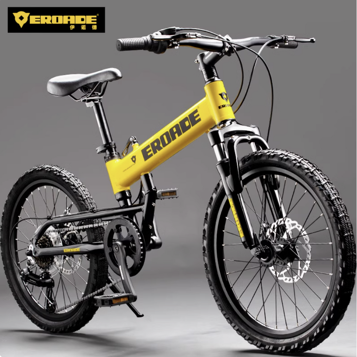 엘모빌 접이식 MTB 산악 자전거 튼튼한 오프로드 초경량 남녀공용, 블랙 22인치, 1개, 150cm