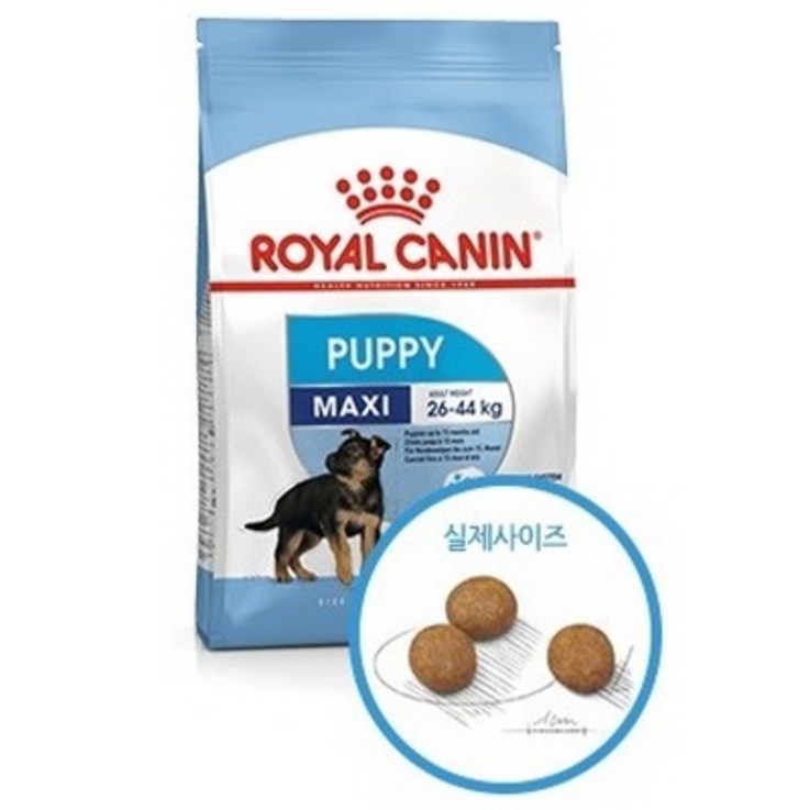 로얄캐닌 맥시 퍼피 4kg, 1개, 4kg