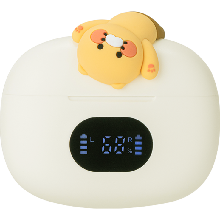 카카오프렌즈 TWS 블루투스이어폰, WI23TWS01, 베이지
