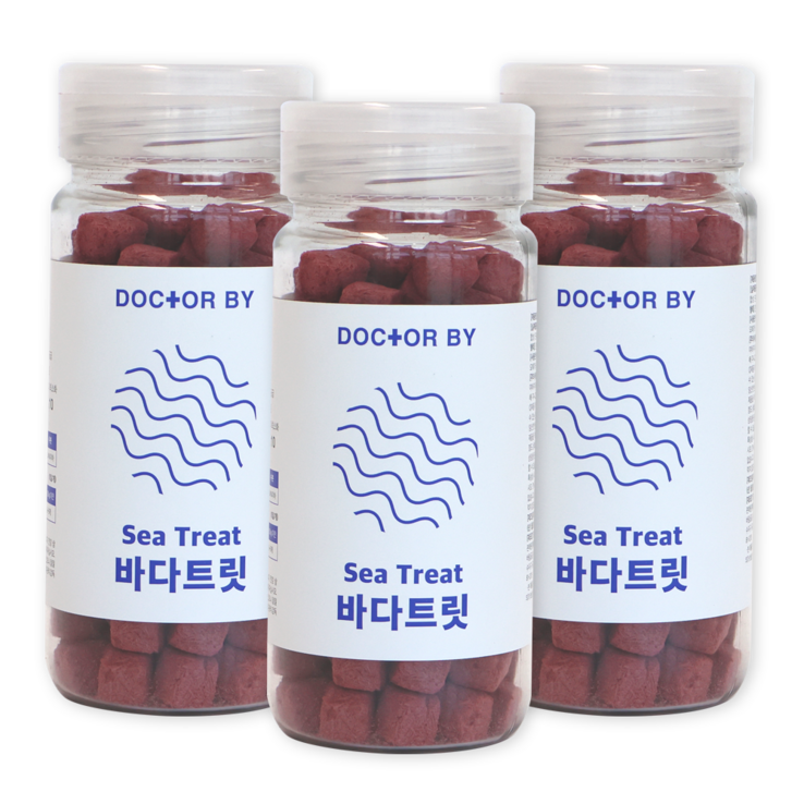 닥터바이 바다트릿 속이 편한 강아지 고급 수제간식 식물성 영양 트릿, 바다트릿, 3세트 닥터바이 바다트릿 속이 편한 강아지 고급 수제간식 식물성 영양 트릿, 바다트릿, 3세트