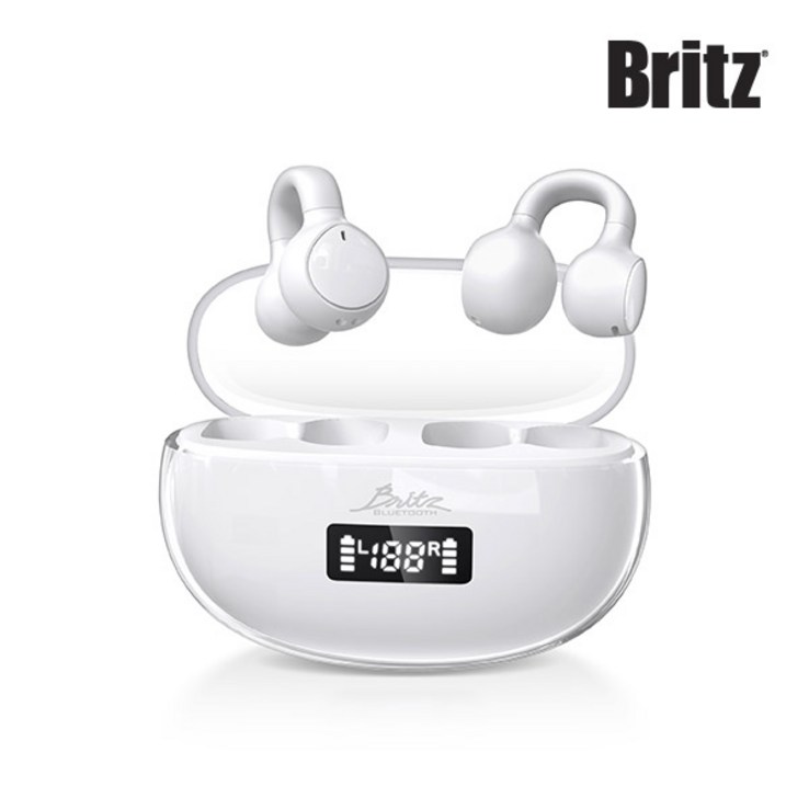 브리츠 오픈형 귀찌 블루투스이어폰 BZEO7, BZEO7화이트