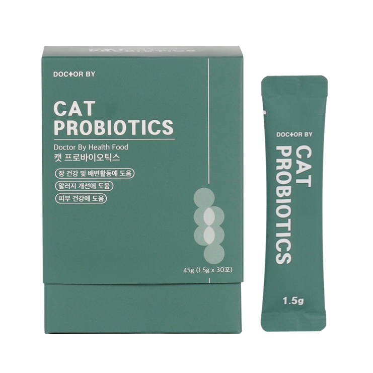닥터바이 캣 프로바이오틱스 고양이 유산균 장 건강 배변활동 면역력 영양제, 1세트