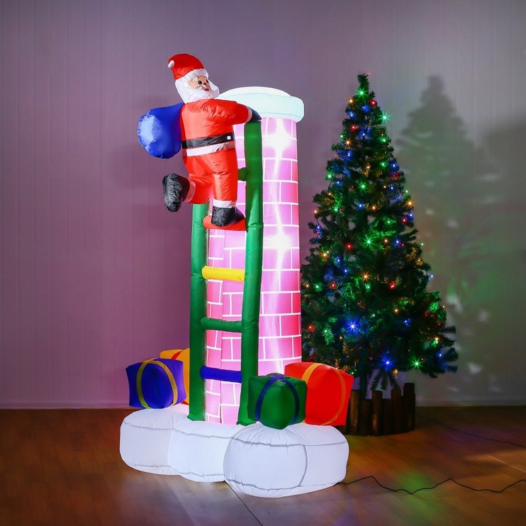 생활장터 [생활장터] LED 에어벌룬 대형 굴뚝타는 산타 디스플레이산타