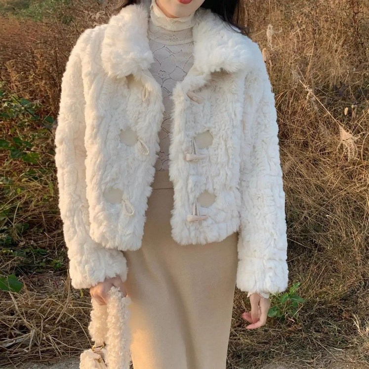 아이엠몽 여성용 구르미 뽀글이 퍼 떡볶이 자켓 아이엠몽 여성용 구르미 뽀글이 퍼 떡볶이 자켓