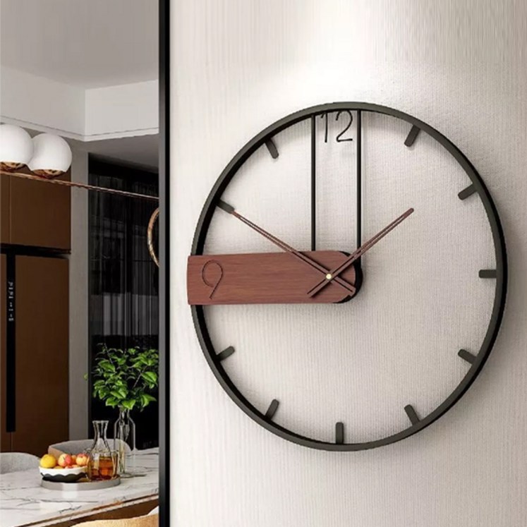 올라이브 우드포인트 벽시계, HC200192B