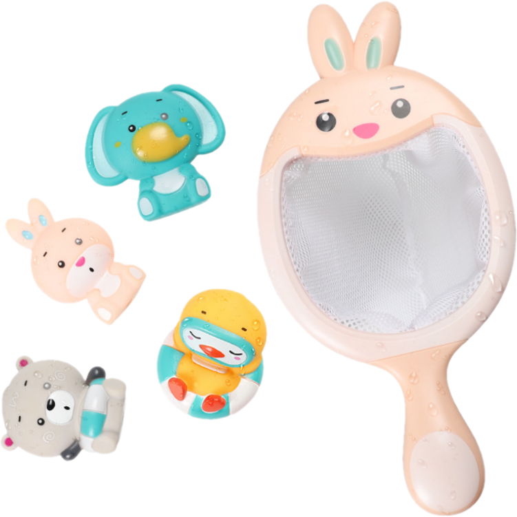 해늘 물놀이하는 토끼와 아기동물친구들 뜰채 목욕놀이 물총 장난감