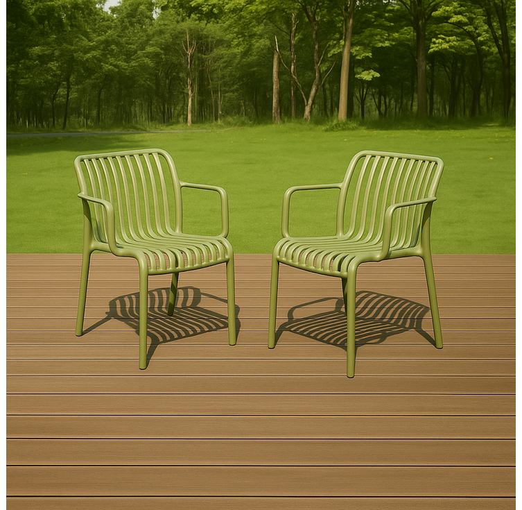 하비티 아웃도어 카페 테라스 야외 의자 2P