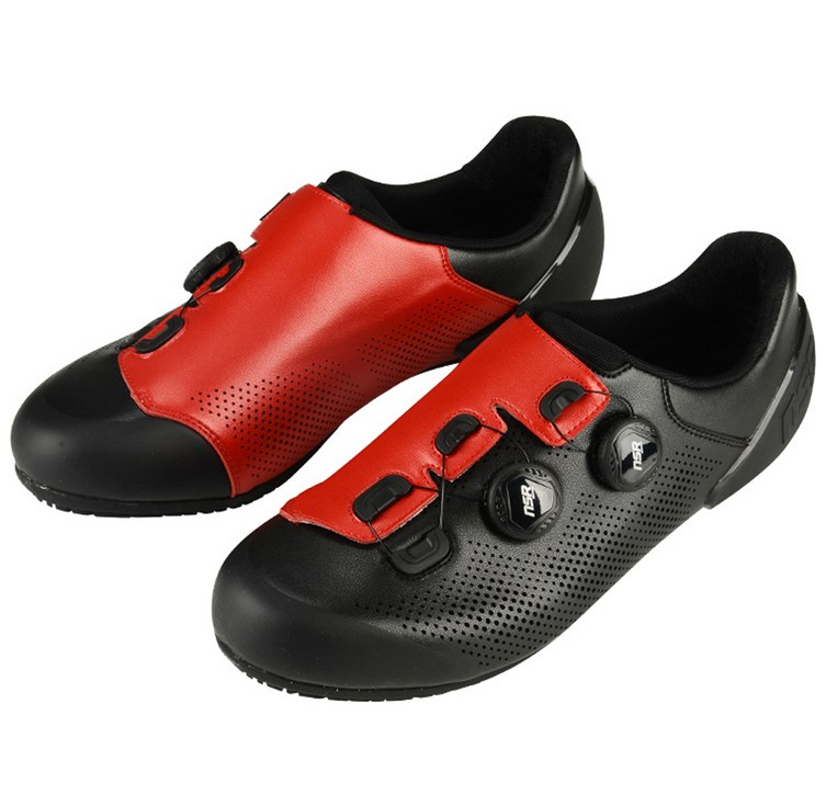 NSR 평페달 신발 IRON-11, 블랙 + 레드, 240