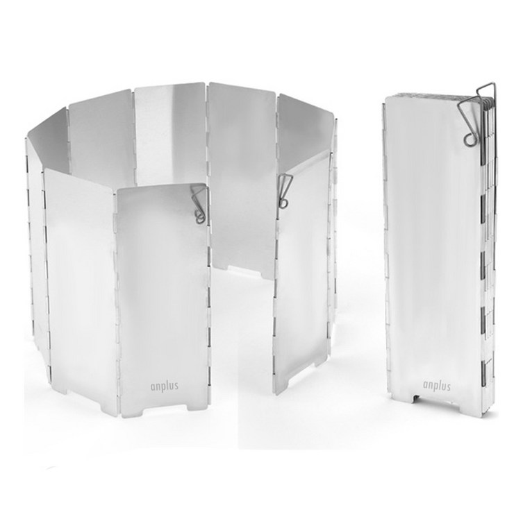 앙플러스 캠핑용 10단 버너 바람막이  파우치 세트