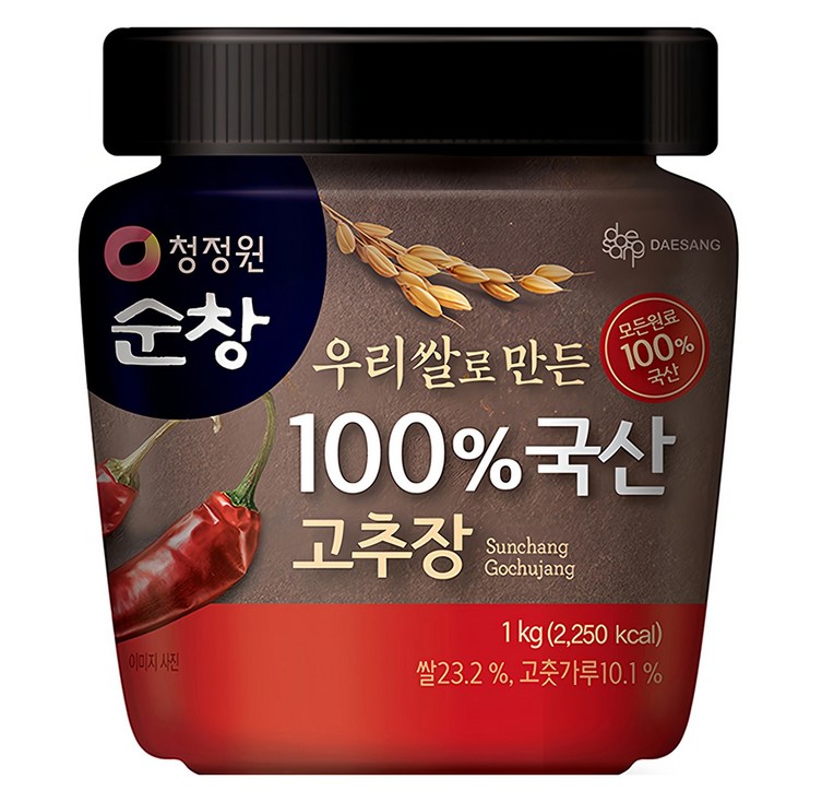 청정원순창 우리쌀로 만든 100 국산 고추장, 1kg, 1개