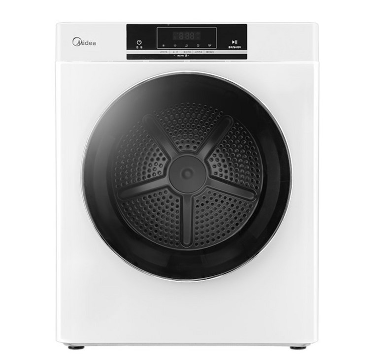 미디어 미니 전기 의류 건조기 MDD02A25W 2.5kg 고객직접설치, 화이트, MDD02A25WWKR