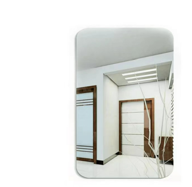 일상up 안전한 붙이는 욕실 부착형 거울 전신거울 벽걸이 안전 미러 무타공 아크릴