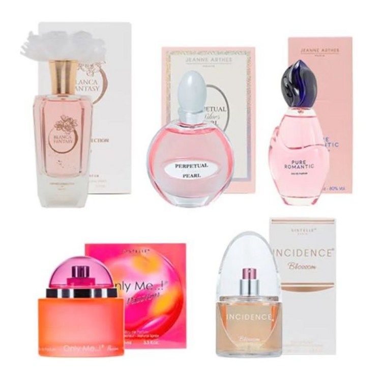유지인의 프랑스향수 시즌13 전구성 100ml 5종 블랑카판타지인시던스블로썸온리미패션퓨어로맨틱퍼페츄얼실버펄, 1세트