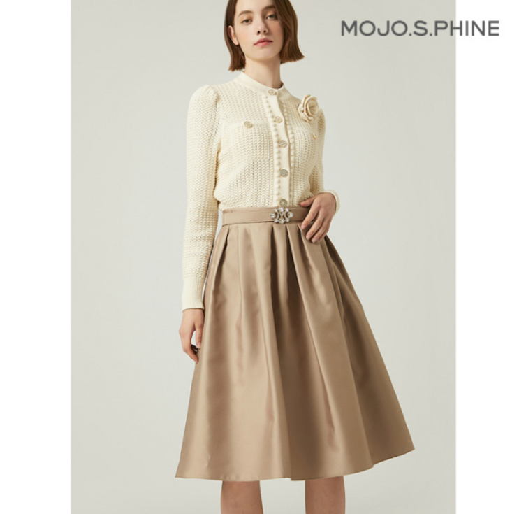 모조에스핀 벨티드 A라인 볼륨 스커트 GOJ233MSD001DH1412267