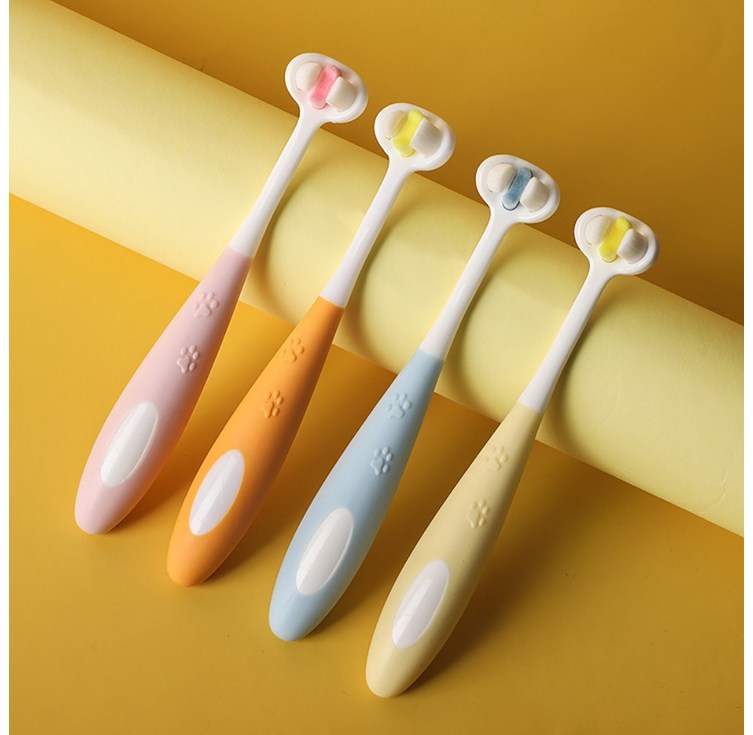 더바른 3D 고양이 강아지 프리미엄 극세모 부드러운 칫솔