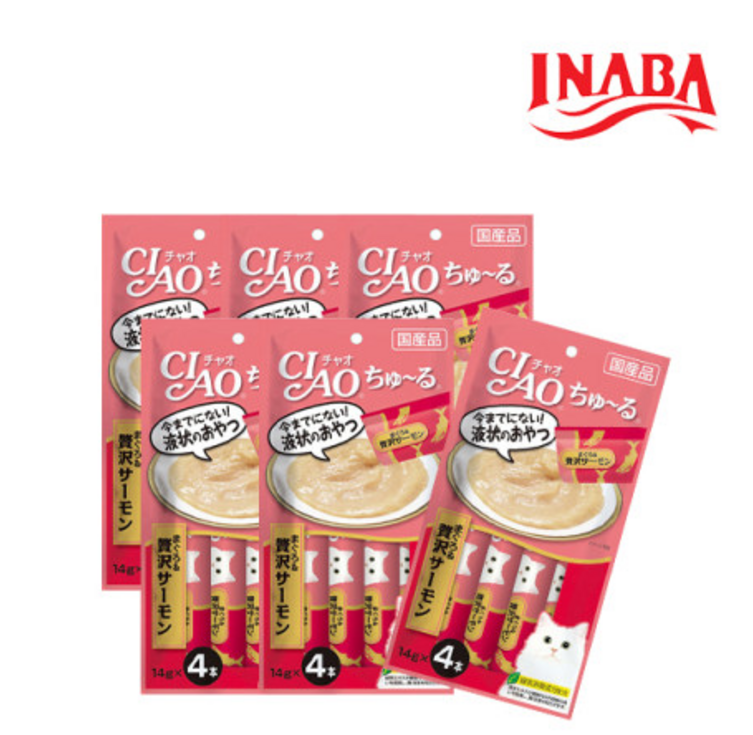 고양이츄르대용량 이나바 /챠오츄르 (대용량)/ SC-143 참치+연어맛/ 10봉지