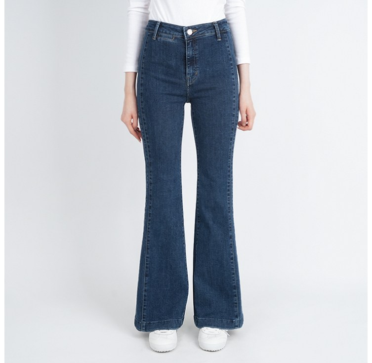 게스 여성 청바지 사이드 디테일 플레어 붓컷 YN3D6127