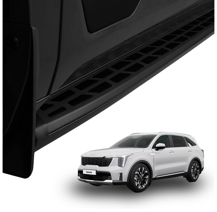 메이튼 쏘렌토 MQ4 4세대 사이드스텝 옆발판 튜닝, 쏘렌토 MQ4,블랙, 기아