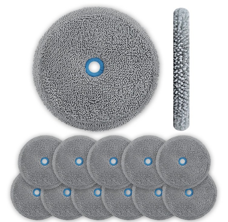 다온 걸레 에브리봇 삼성제트 호환 물걸레 쓰리스핀 엣지 청소기 청소포 극세사 패드 회색