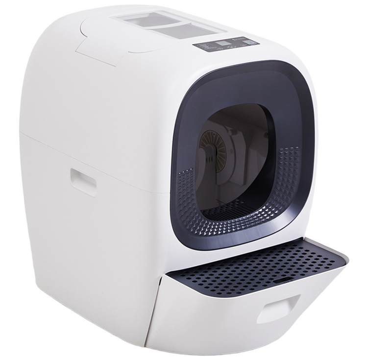 라라홈 고양이 리얼 스쿠퍼 자동 청소 화장실 80L LH100107, 화이트, 1개