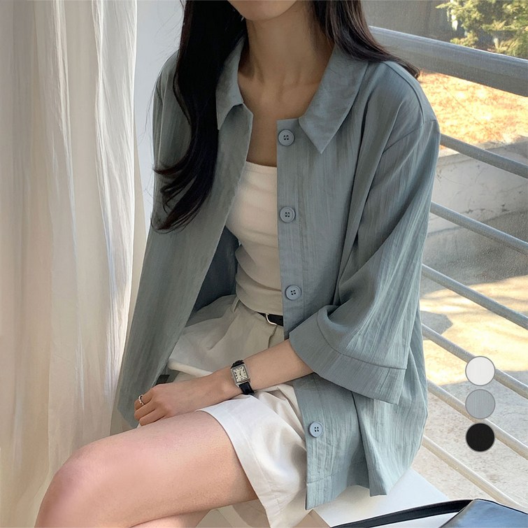 아피나르 여성용 7부 슬리브 쿨터치 셔켓 아피나르 여성용 7부 슬리브 쿨터치 셔켓