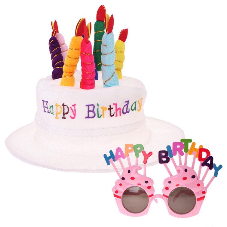 리빙다 케익모자 생일머핀안경 세트 리빙다 케익모자 생일머핀안경 세트