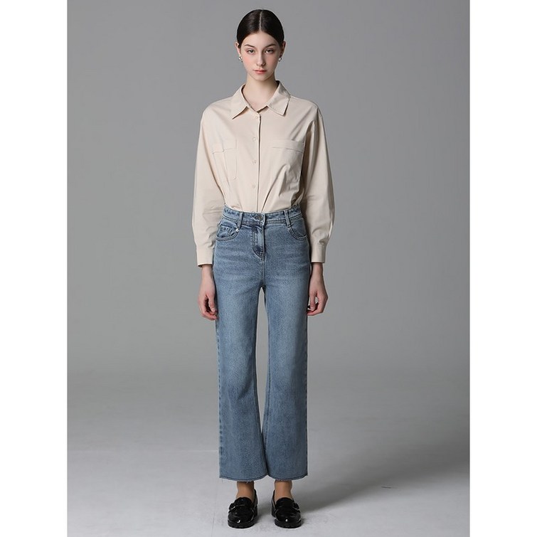 쉬즈미스 워싱 컷팅 데님 팬츠  택가격 178000원