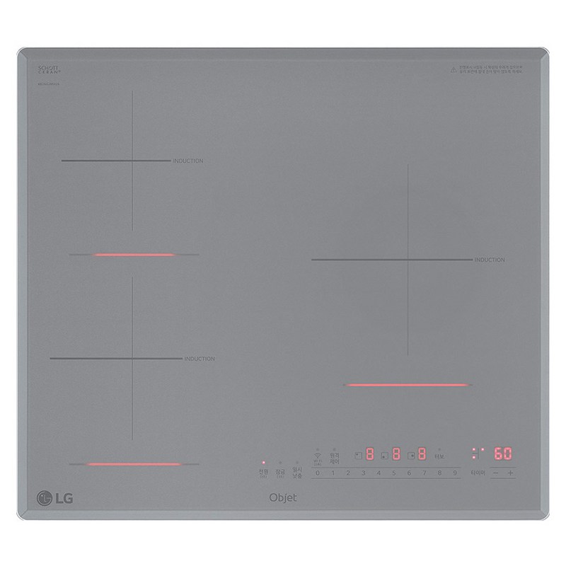 LG전자 디오스 오브제컬렉션 인덕션 빌트인 전기레인지 3구, 방문설치, BEI3CSQAT 1