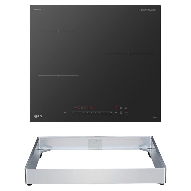 LG전자 디오스 인덕션 3구 + 프리스탠딩 케이스 8.5cm 세트 방문설치, BEI3QEBLOEC 1