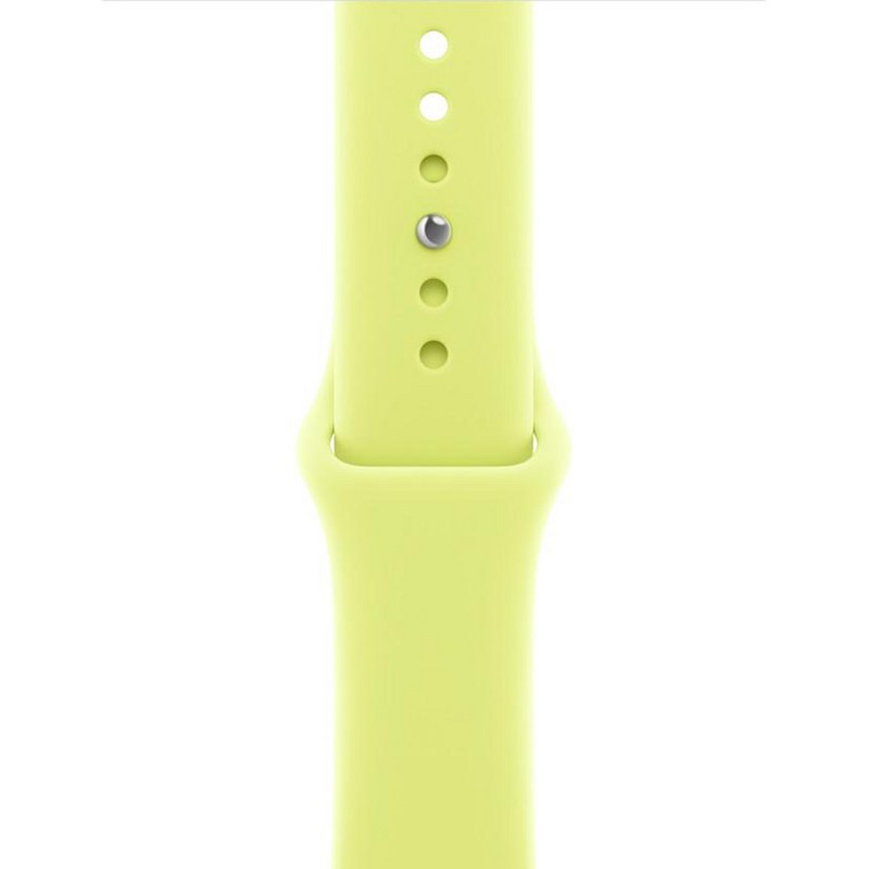 Apple 정품 2025 애플워치 스포츠 밴드, 네온 옐로, 1개, 40mm, M/L 1