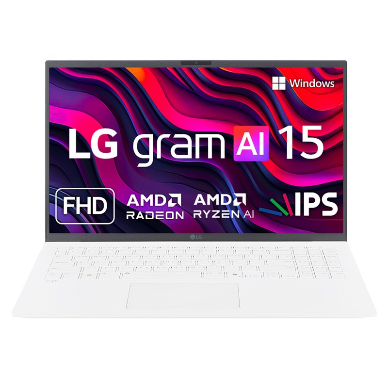 LG전자 2025 그램 AI 15 라이젠 AI 라이젠 AI 300 시리즈, 에센스 화이트, 15ZG80T-GP5HKN, 512GB, 32GB, WIN11 Pro 1