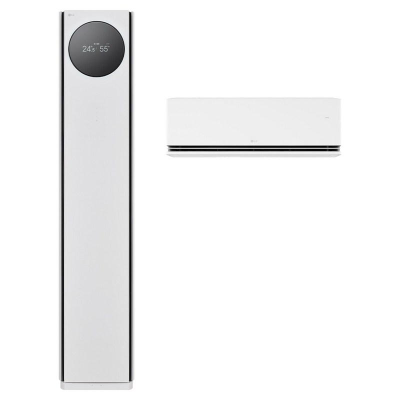 LG전자 인버터 58.5㎡ + 18.7㎡ 휘센 AI 오브제컬렉션 타워I 2 in 1 멀티형 에어컨 9시리즈 방문설치, FQ18GN9HA2M, 매립배관형 1