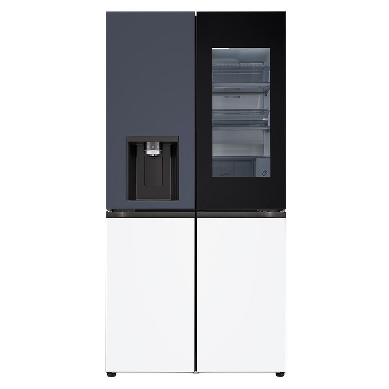 LG전자 디오스 AI 오브제컬렉션 STEM 얼음정수 817L 4도어 냉장고 노크온 매직스페이스 방문설치, W826SKV482S 1