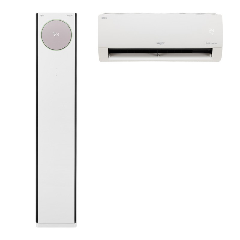 LG전자 인버터 62.6㎡(19평) + 18.7㎡(5.7평) 휘센 히트 멀티형 매립배관 타워에어컨 FQ19HCNWC2M 방문설치, 매립배관형 1