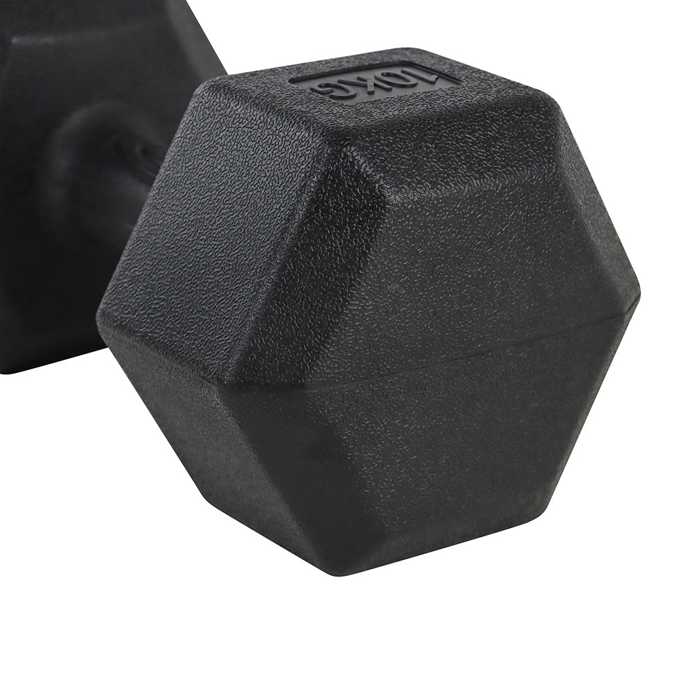 코멧 스포츠 고중량 육각 덤벨 아령 블랙, 10kg, 2개입 - thumb image