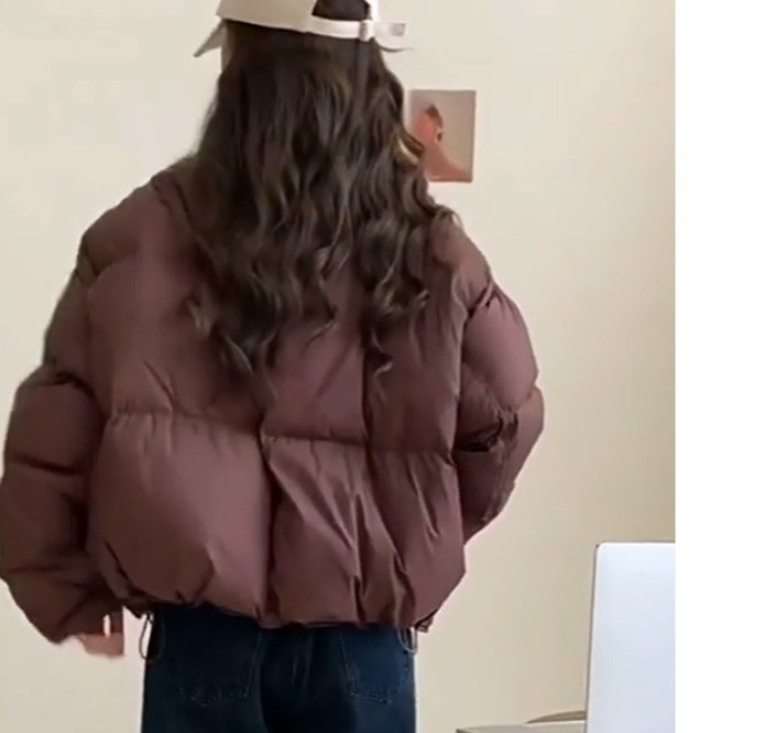 엘쏘 여성용 스탠드 카라 숏 패딩점퍼 - thumb image