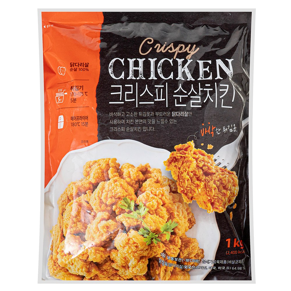 크리스피 순살치킨 (냉동), 1kg, 3개 - thumb image