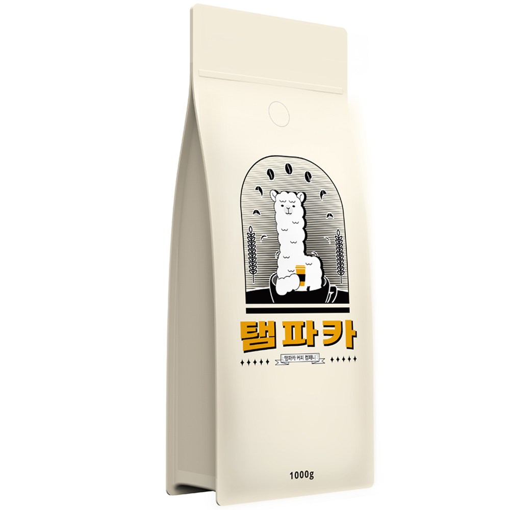 탬파카 산미없는 블렌드 커피 원두, 1kg, 1개, 홀빈(분쇄안함) - thumb image