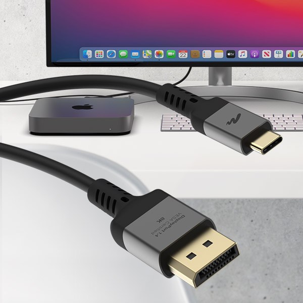 VESA 인증 C타입 to DP 1.4 8K DisplayPort 케이블 1m외, 1개, 1m - thumb image