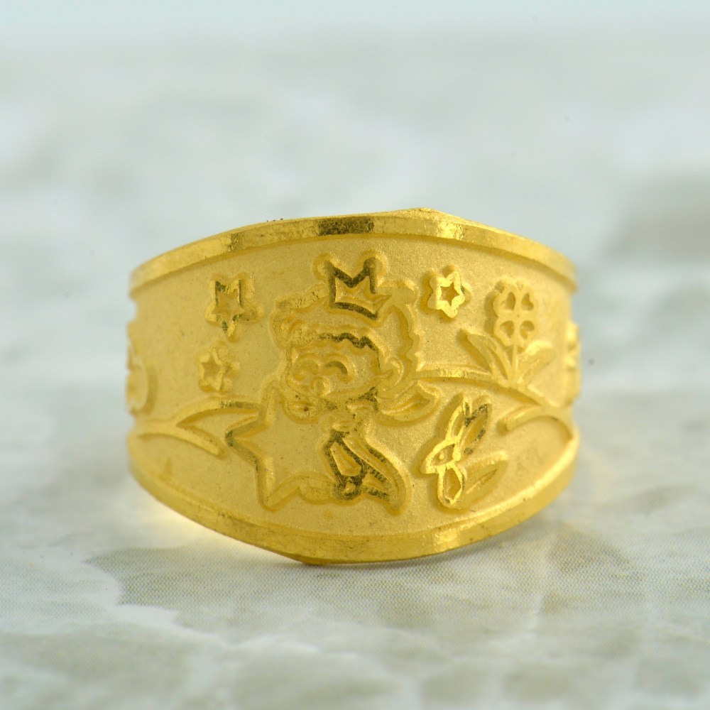 나라주얼리 순금 (24k) 아기 돌반지 (3.75g) 첫돌 선물 백일 선물 - thumb image