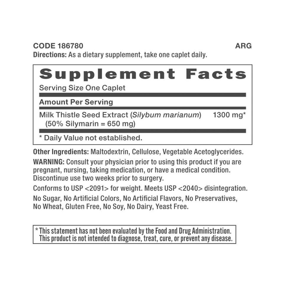 GNC 밀크씨슬 1300mg, 60정, 2개 - thumb image